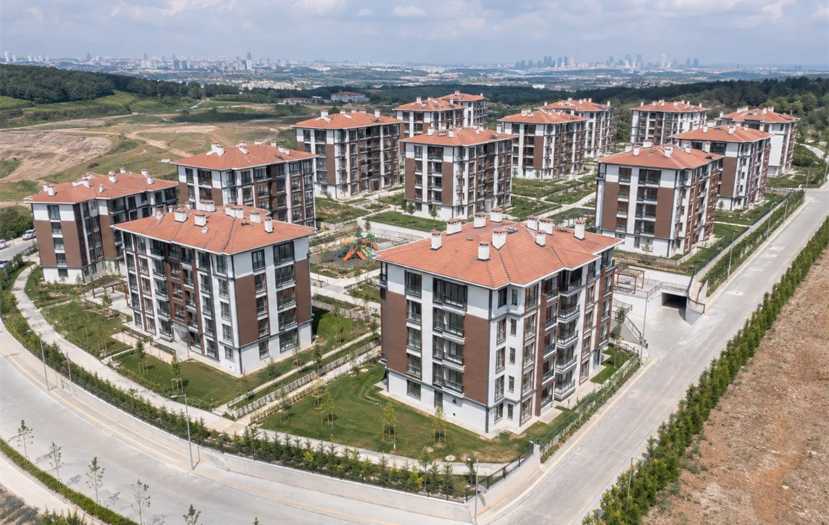 12 bloklu konut sitesi genel görünüm, Pendik İstanbul — DNZ Grup Yapı Laboratuvarı